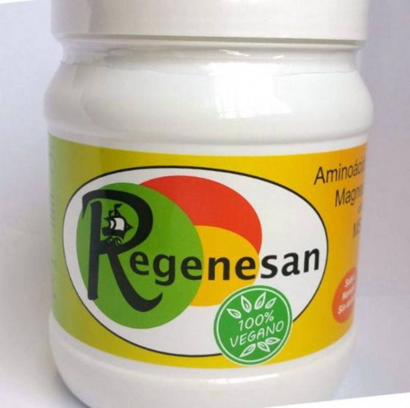 regenesan 100% vegano con aminoácidos formadores de colágeno naranja