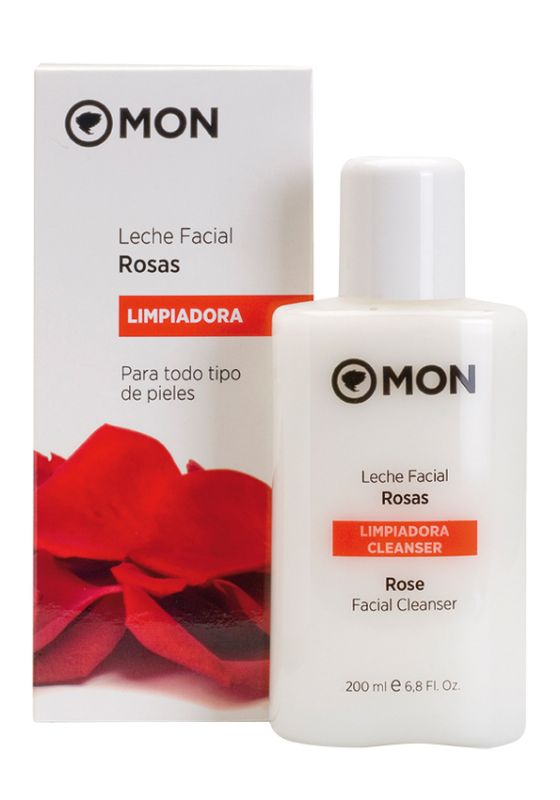 leche limpiadora facial de rosas
