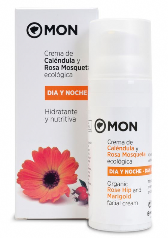 crema de día y noche de caléndula y rosa mosqueta eco