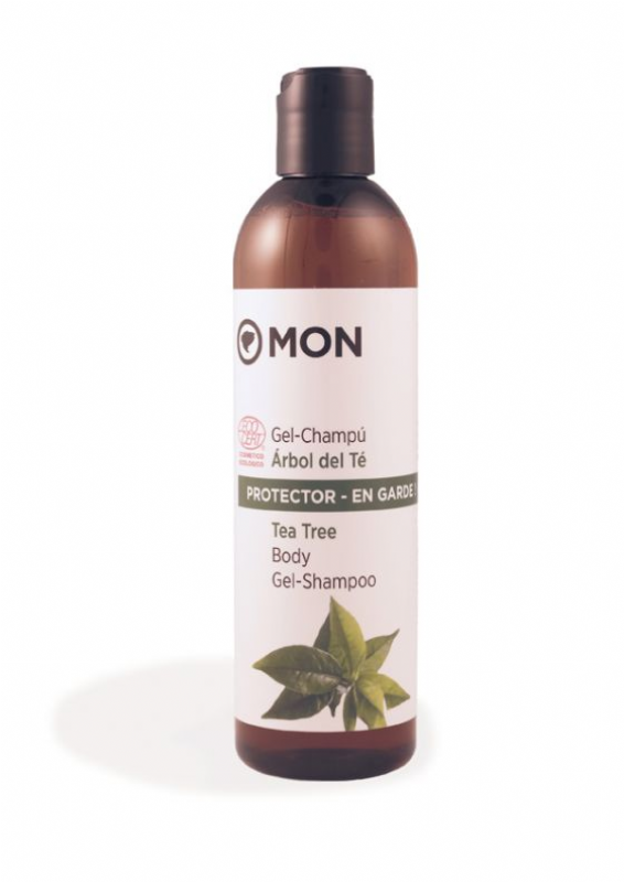 gel champú de árbol de té bio