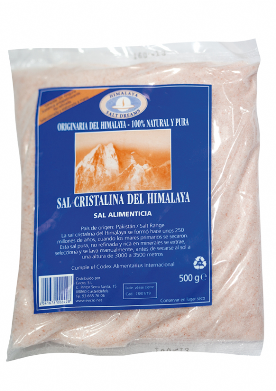 sal cristalina del himalaya molida rosa