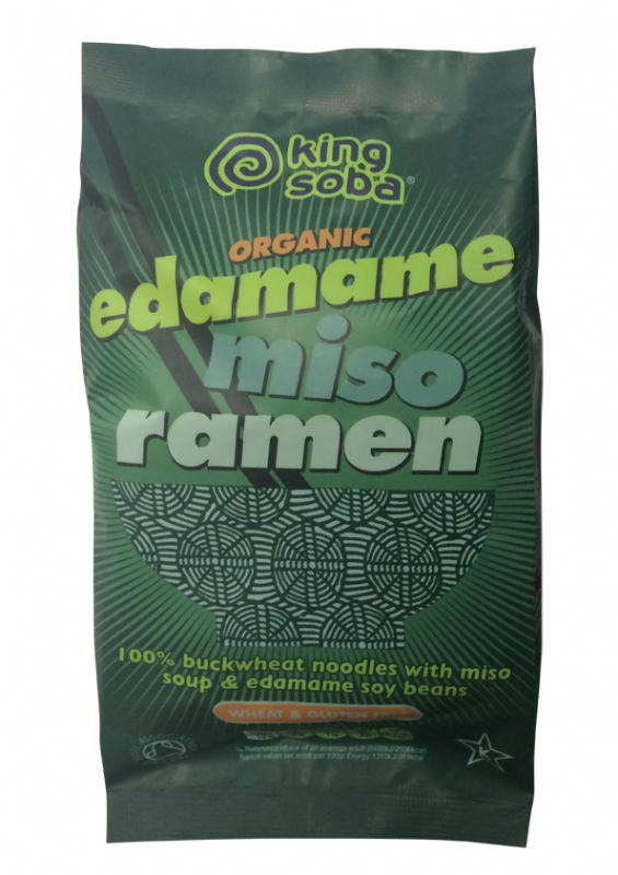 pasta ramen de trigo sarraceno con miso y soja verde bio sin gluten