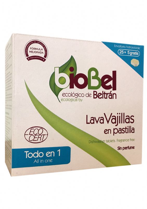 pastillas para lavavajillas bio, 25+5 und.