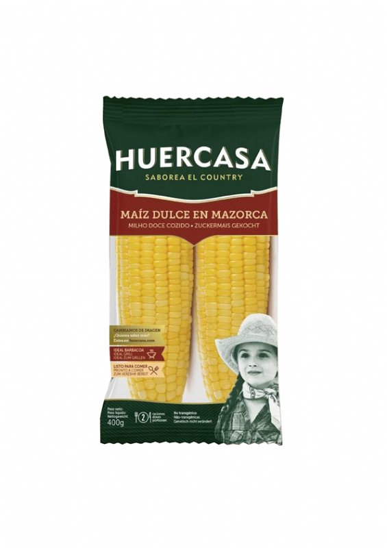mazorcas de maíz cocido bio
