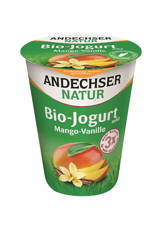 yogur cremoso mango-vainilla 3,7 materia grasa bio