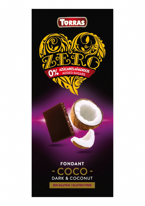 chocolate negro con coco zero