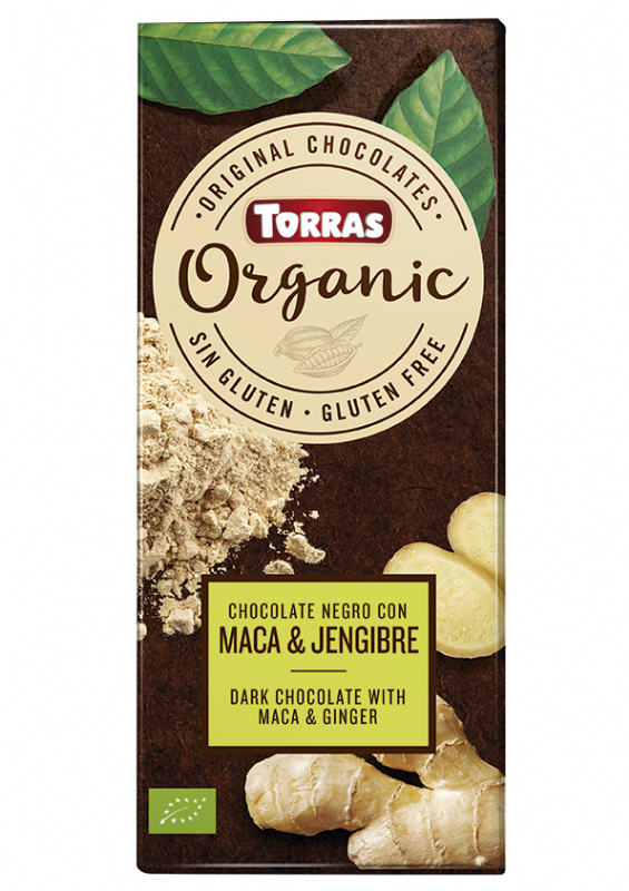 chocolate negro con maca y jengibre bio