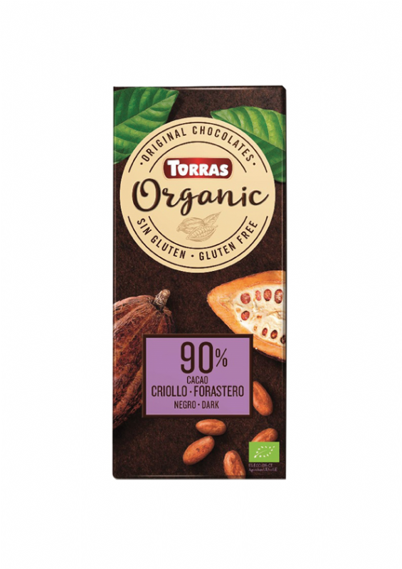 chocolate negro 90 cacao criollo bio