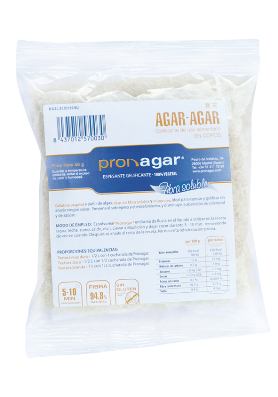 agar agar en copos sin gluten