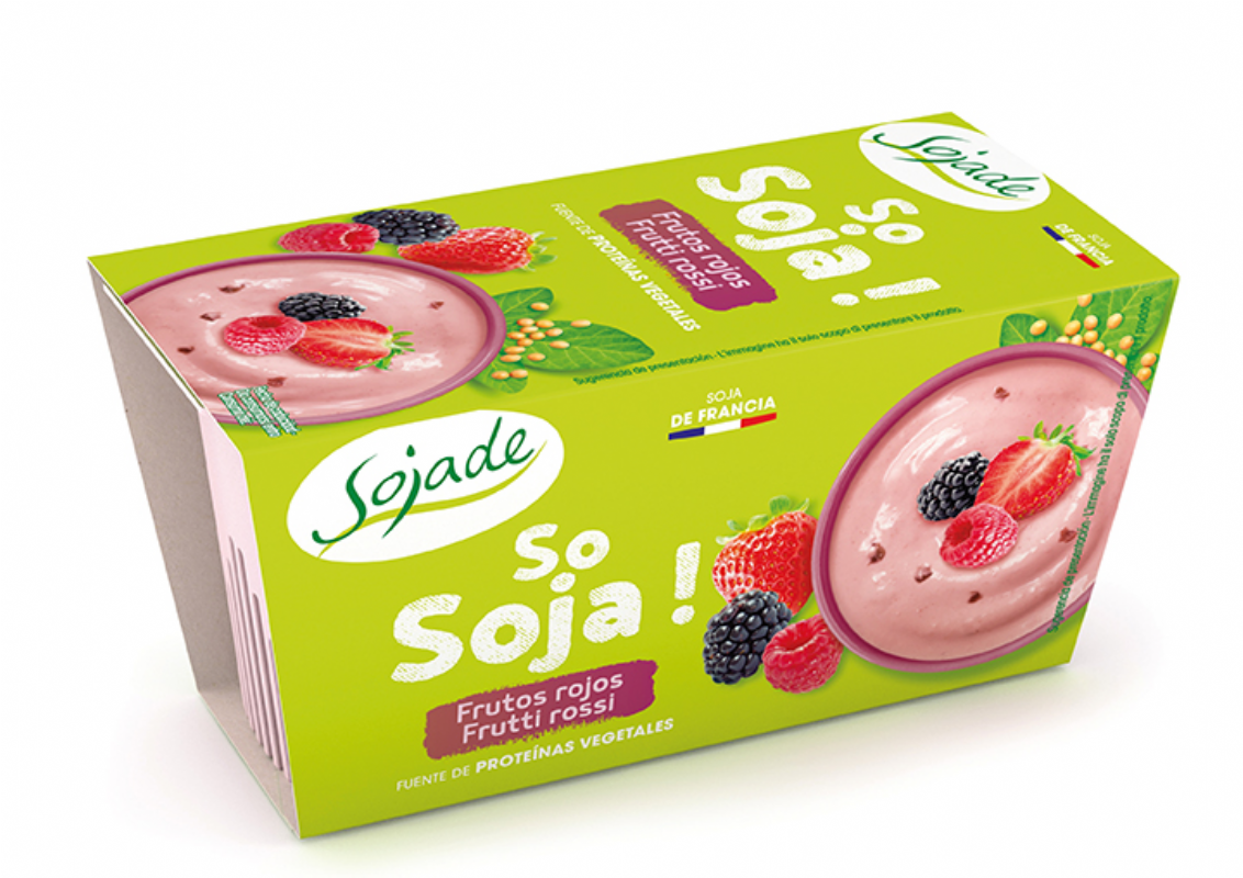yogur de soja frutas del bosque bio, 2 x
