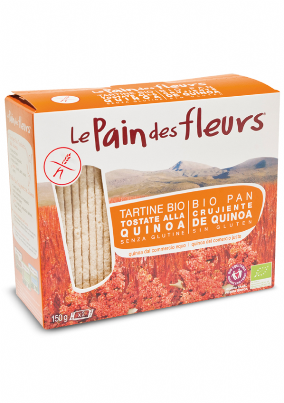 pan de flores con quinoa sin gluten bio