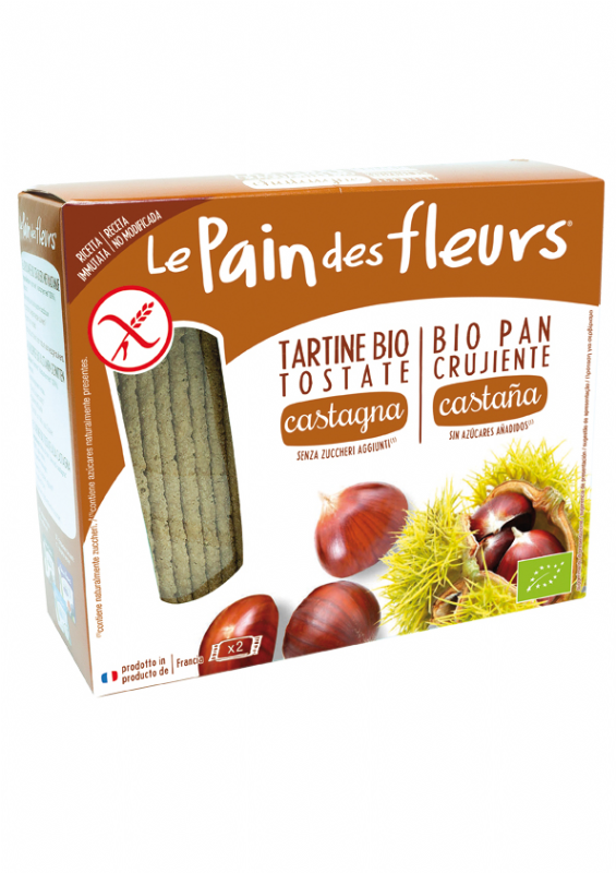 pan de flores con castaña sin gluten bio