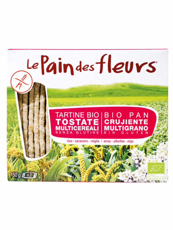 pan de flores multi-cereales sin gluten bio,150 g
