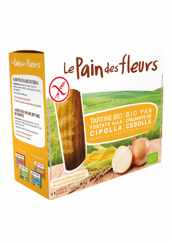 pan de flores con cebolla sin gluten bio