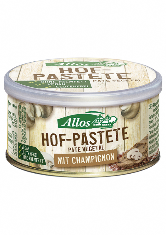 paté vegetal con champiñones bio