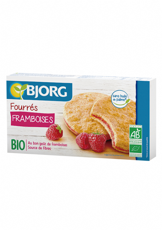galletas rellenas de frambuesa bio