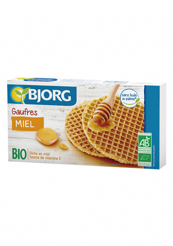 waffles con miel bio
