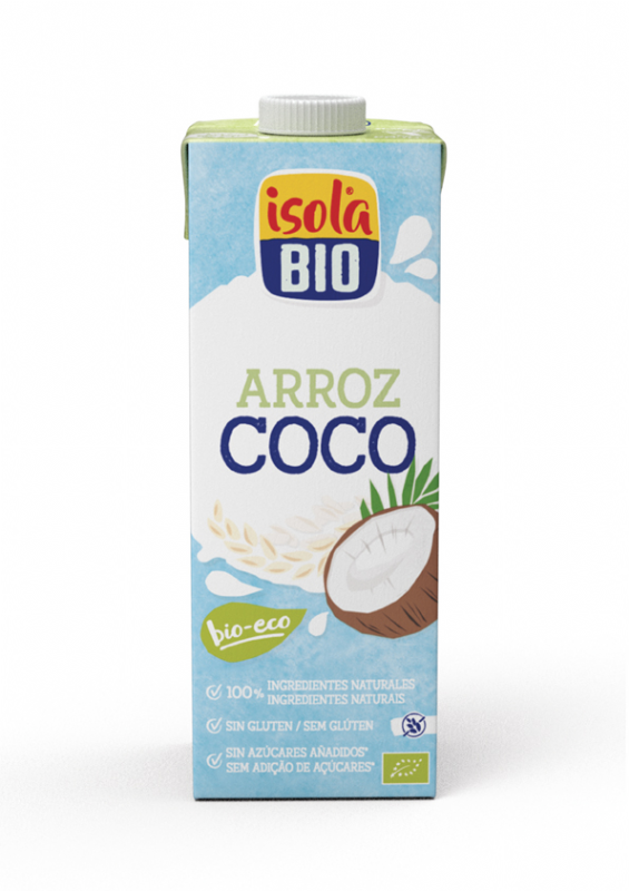 bebida de arroz y coco bio