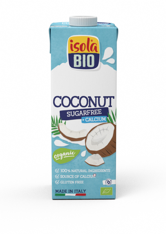 bebida de coco sin azúcar con calcio bio