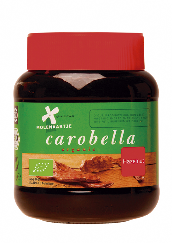 crema de algarroba con avellanas bio