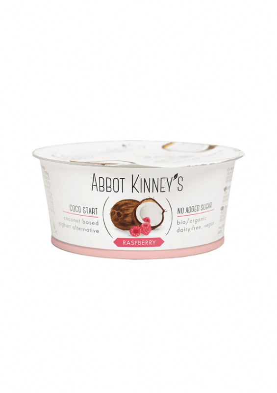 yogur de coco con frambuesa bio