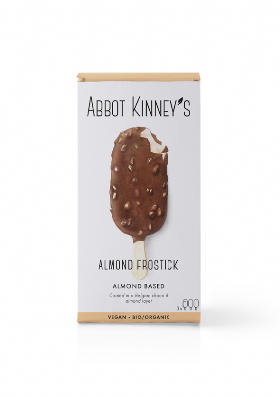 helado de almendras cubierto de chocolate bio, 3x