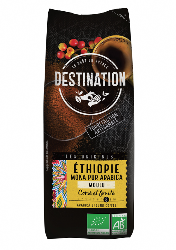 café molido etiopía moka 100 arábica bio