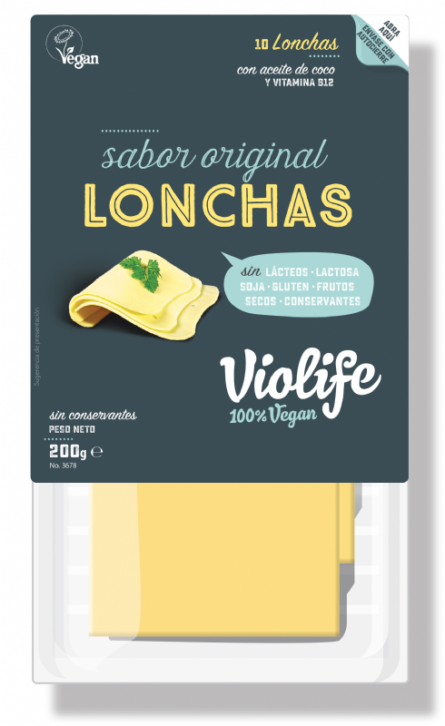 lonchas veganas sabor queso original