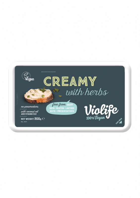 crema vegana sabor queso a las finas hierbas