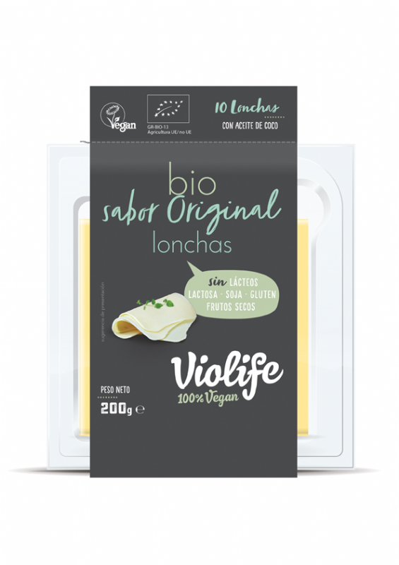 lonchas veganas sabor queso original bio
