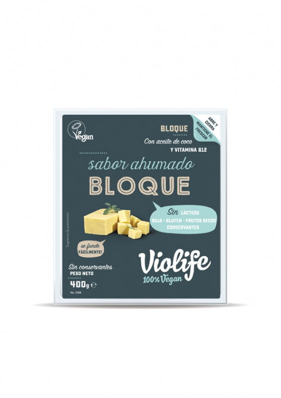 bloque vegano sabor queso ahumado