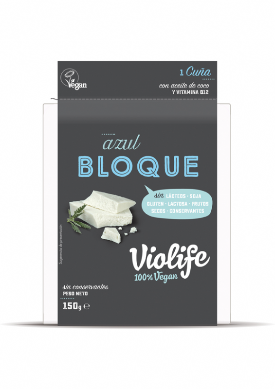 bloque vegano sabor queso azul
