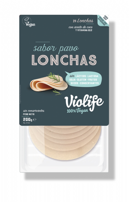lonchas veganas sabor pavo