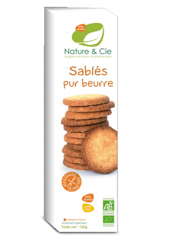 galletas de mantequilla sin gluten bio
