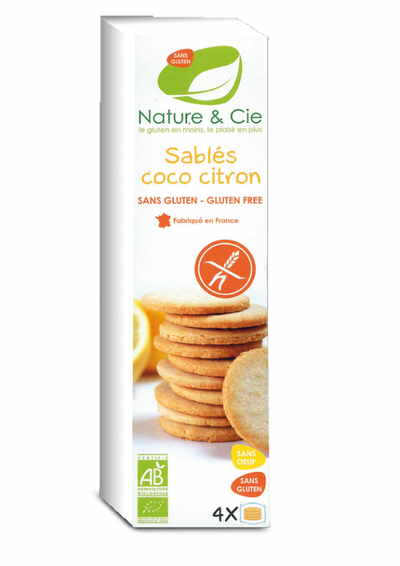 galletas de coco y limón sin gluten bio