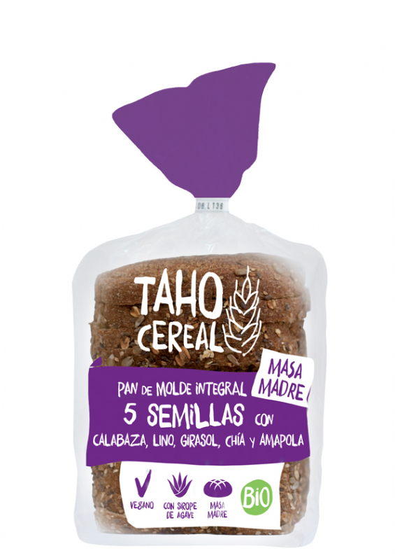 pan de molde integral 5 semillas con masa madre bio