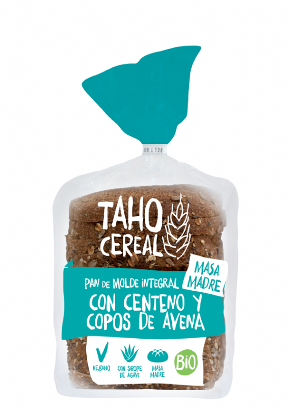 pan de molde con centeno y avena con masa madre bio