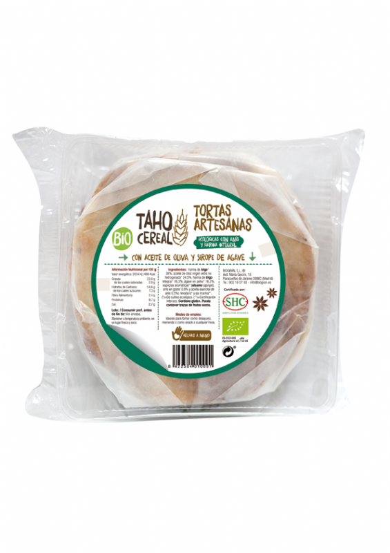 tortas artesanas con anís y harina integral bio