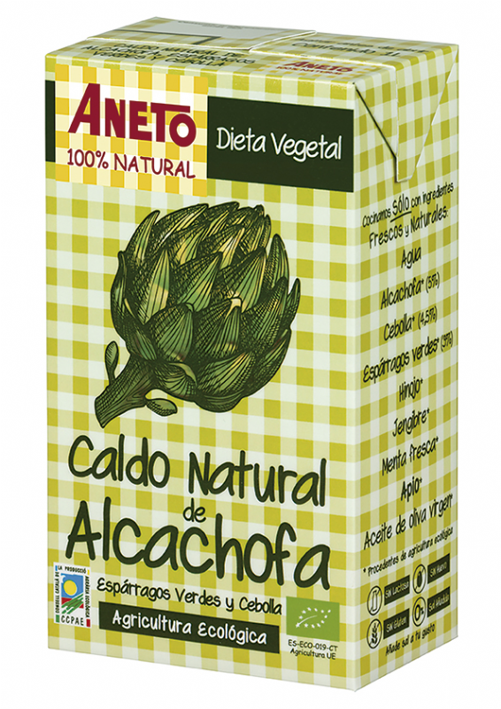 caldo de alcachofa bio