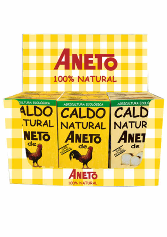 pack caldo de pollo (4 unds.) + cebolla (2 unds.) bio