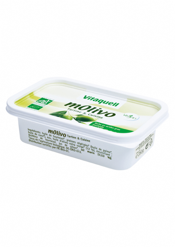 margarina vegetal con aceite de oliva bio