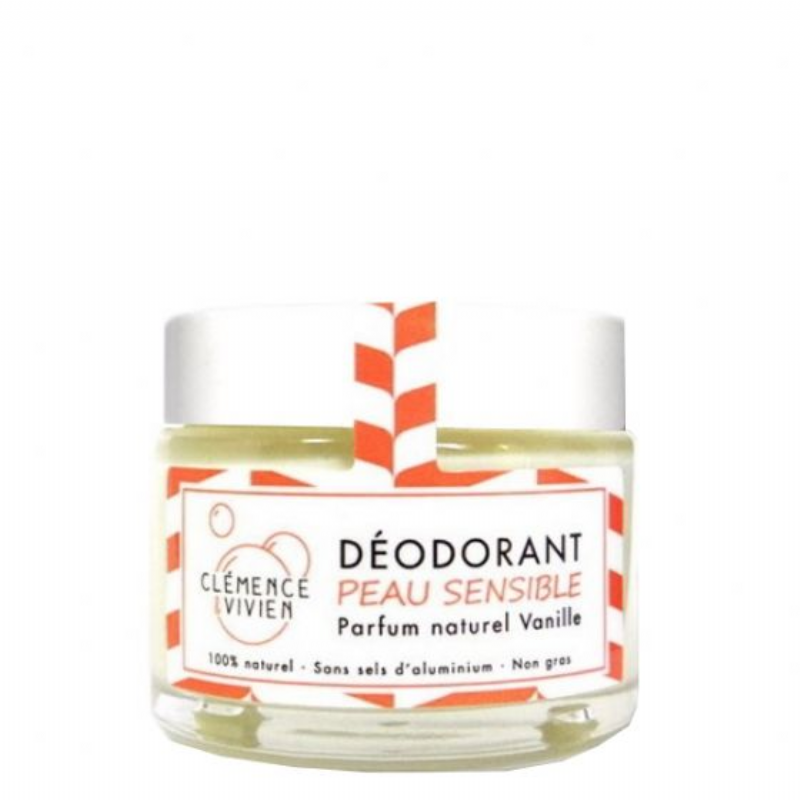 desodorante natural en crema - pieles sensibles - aroma vainilla-