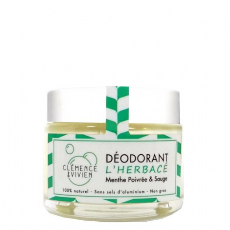 desodorante natural en crema de menta y salvia - unisex-