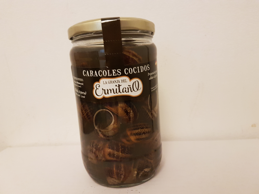 caracoles cocidos