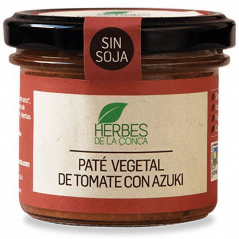 paté vegetal de tomate con azuki