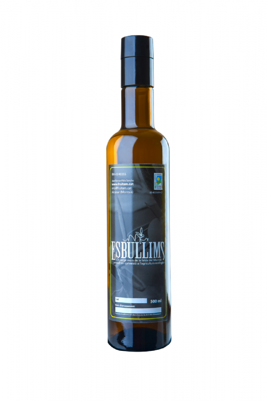 aceite de oliva virgen extra en conversión a ecológico esbullims