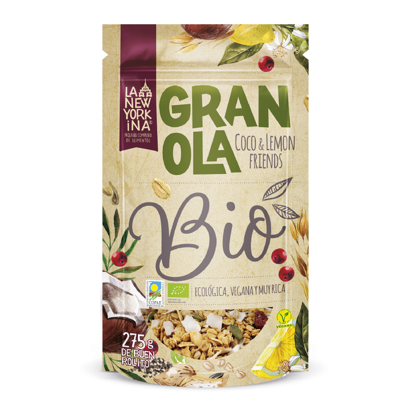 granola ecológica coco&lemon friends 275 gr.