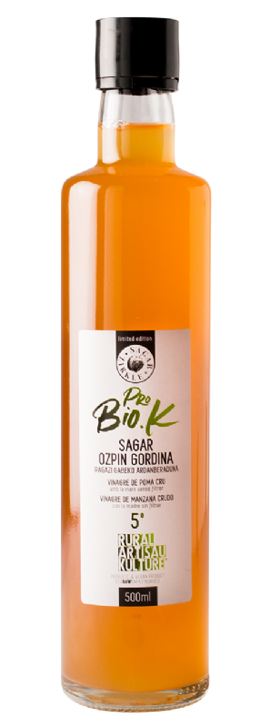 vinagre de manzana con la madre sin filtrar ni pasteurizar