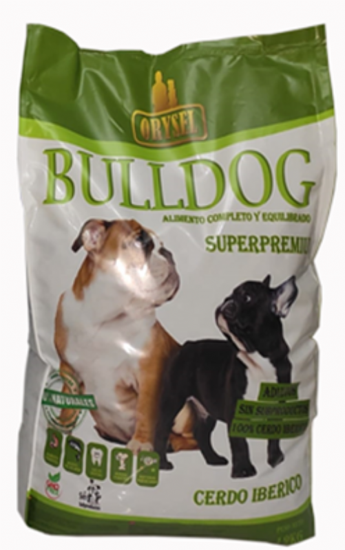pienso perro super premium 100% natural para razas bulldog.