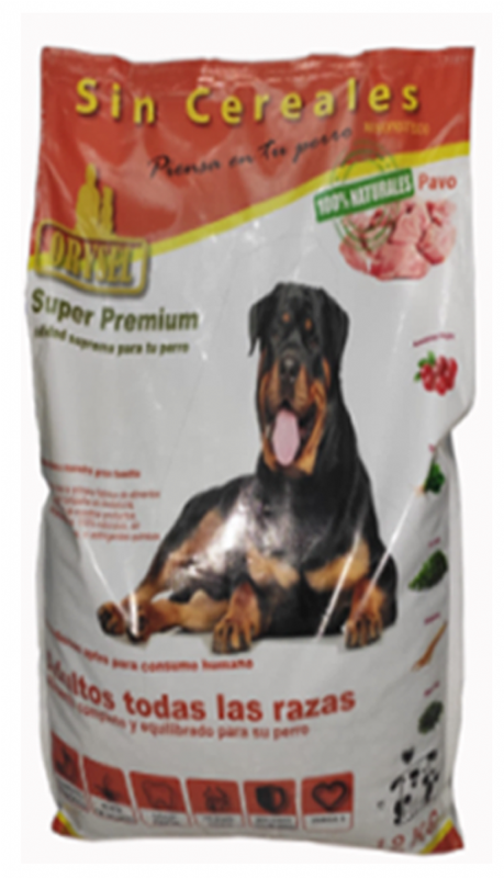 pienso perro  super premium 100% natural de pavo sin cereales.